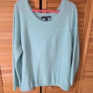 Denim 24/7 Mint Green Crew Neck Sweater